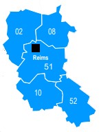 Carte - Reims